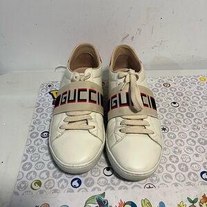 GUCCI Ace Stripe Low cut Sneakers 26cm IVO 525269. Women’s 8.5